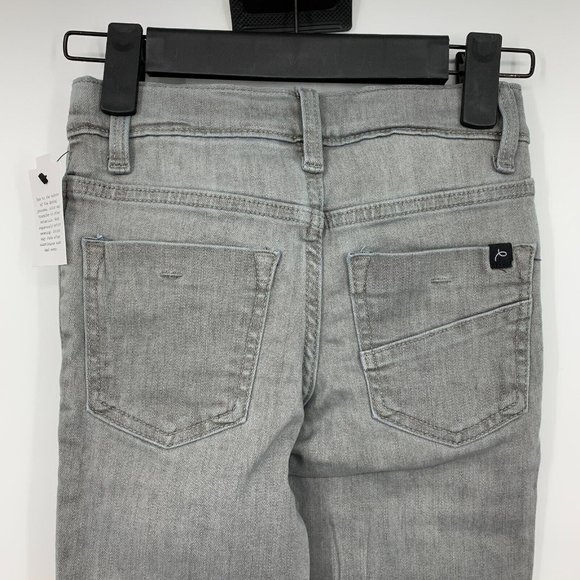 Art Class Jeans Boys Size 5 Gray Super Skinny Distressed Stretch Adjust Waist - Picture 8 of 9